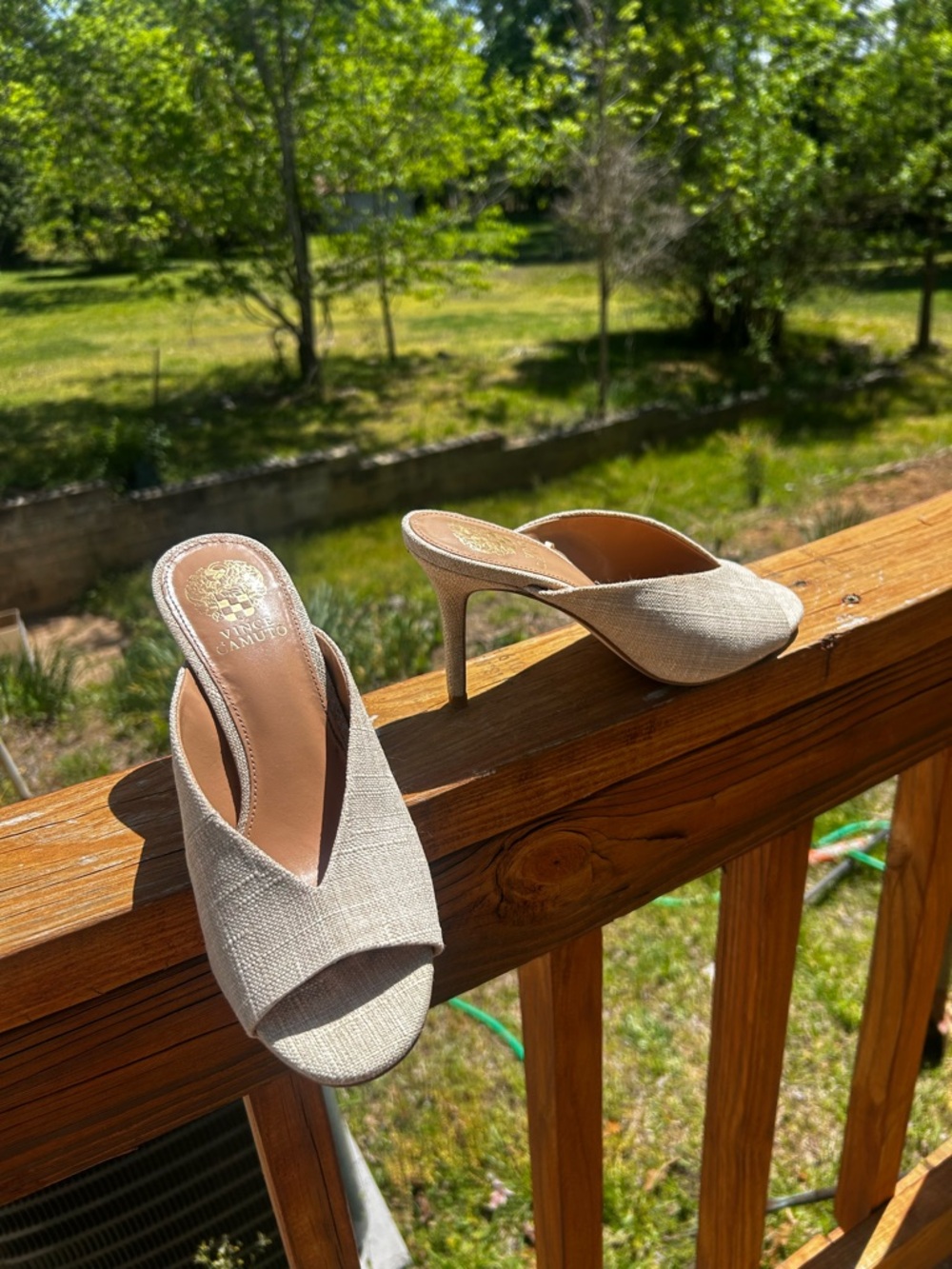 Vince Camuto Open-Toe Kitten Heels